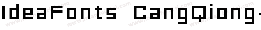 IdeaFonts CangQiong字体转换